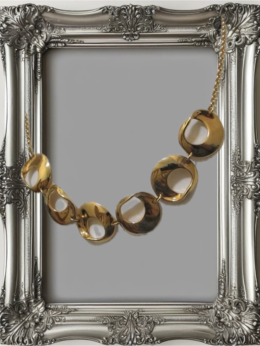 Elegant Argentino Vivo 18 K Gold over Sterling Silver Necklace NWT’s.